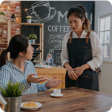 고객 불만 증가 배경 이미지