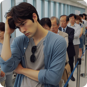 업무 효율 저하 배경 이미지